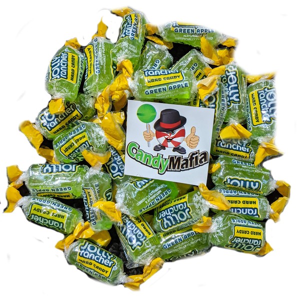 CandyMafia® Bundle - Jolly Ranchers® Hard Candy 2.4 Pound Bag + Magnet (Apple)