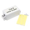 kenable Inline Punch Down Coupler for Lan Cables CAT6 White