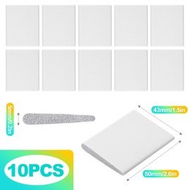 KornaDoz 10-Pack Self-Adhesive Foam Corner Seals - Weatherproof Gap Filler for Door Frames & French/Sliding Doors - White, Draft & Noise Blocker