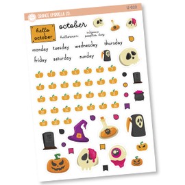 Build Your Own Journal Kit Planner Stickers | October F16 | U-010