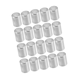 A ABSOPRO 20pcs Car Aluminum Cylindrical Air Conditioner Pipe Joint Fitting Sleeve 14mm 22mm Hole Dia Item Replacement