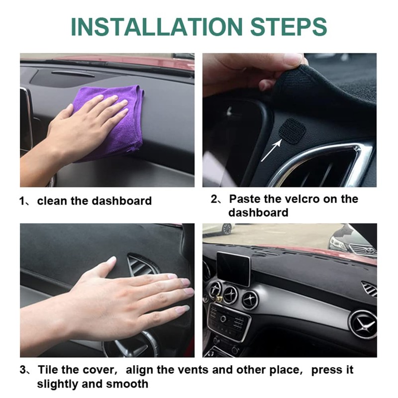 HanLanKa Dashboard Cover Dash Cover Mat Pad Compatible with Dodge