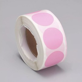 American Online Products Pink Blank Sticker Labels 500 each per roll Great for Orders Crafts work & Fun