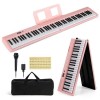 Unbranded 88 Key Foldable Electric Keyboard Piano with Wireless MIDI