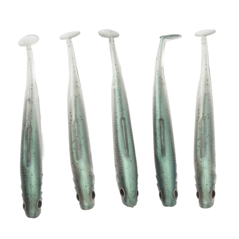 5Pcs Simulated Soft Fish Bait 3D Eyes Environmentally Friendly Silicone