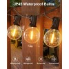GLUROO 60Ft G40 Led String Lights Waterproof Energy Efficient For