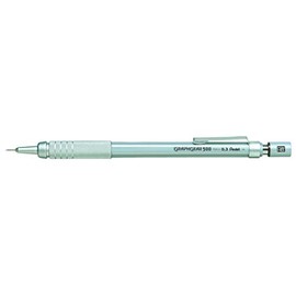 Pentel Graphgear 500 Pack of 12 Mechanical Pencils with Fixed Barrel 4 mm Grey 0.3 mm