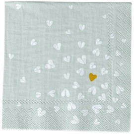 Räder Golden Heart Cocktail Napkin