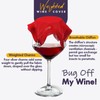 Set of 6 Weighted Outdoor Wine Covers - Chiffon Wine