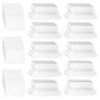 FINGERINSPIRE 120Pcs Hanging File Folder Tabs, 77x31mm Clear PVC Insertable