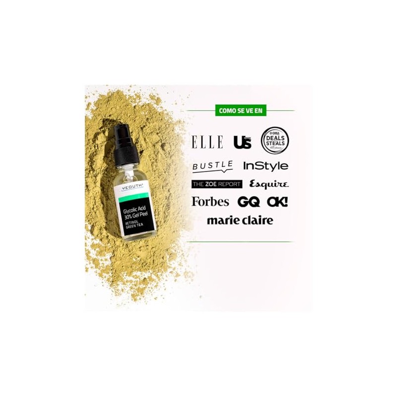YEOUTH Acido Glicolico Peeling Facial para la Car, Exfoliante Químico