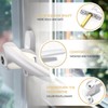 Bwintech 4 Pcs Offset White UPVC Aluminium Window Handle, Right