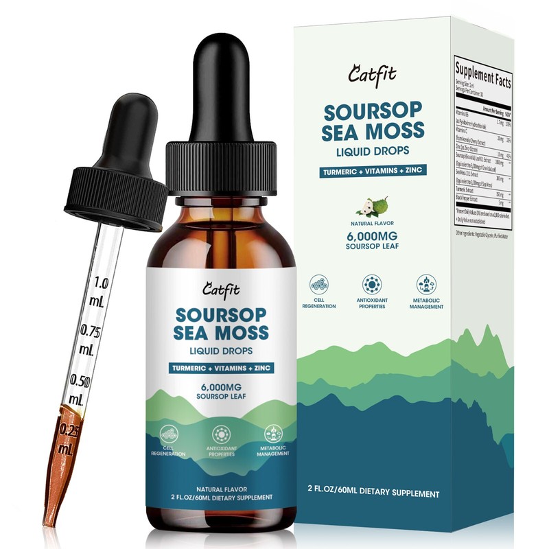 Catfit Organic Soursop Graviola Extract Drops – for Detox &