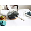 Cristel Castel'Pro Domed Glass Lids With Fixed Stainless Handle (9.5")