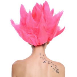 WIG ME UP - 91062-PC5 Women's / Men's Wig Carnival Halloween Cosplay Flower Tulip Fairy Elf Pink