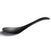 Lucky Star Melamine Mixing Serving Soup Spoon, 7-3/4” Long, Black,