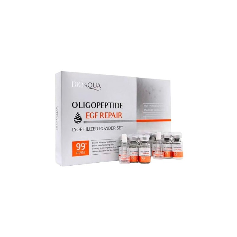 Oligopéptido - Suero Facial -Rejuvenecedor, Hidratante - Set de Polvo