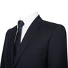 Mens 3 Piece Classic Fit Suit Set Two Buttons Solid