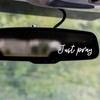2x Rear View Mirror Decal - Just Pray Decal -