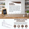 Wokape 2Pack 10" Folding Shelf Brackets, Decorative Heavy Duty Stainless