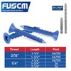 FVSCM 1/4" x 1-3/4" Concrete Screw Anchor,Phillips/Square Flat Head, Drill