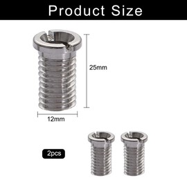 Pack of 2 Kitchen Sink Basket Strainer Screw, Sink Basket Screw, Hollow Screw Sink, 304 Stainless Steel Drain Strainer Screw, Waste Thread Screw Connection M12 x 25 mm for Sink Strainer Plug