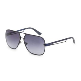 GUESS Factory Men's Rimless Navigator Sunglasses, black