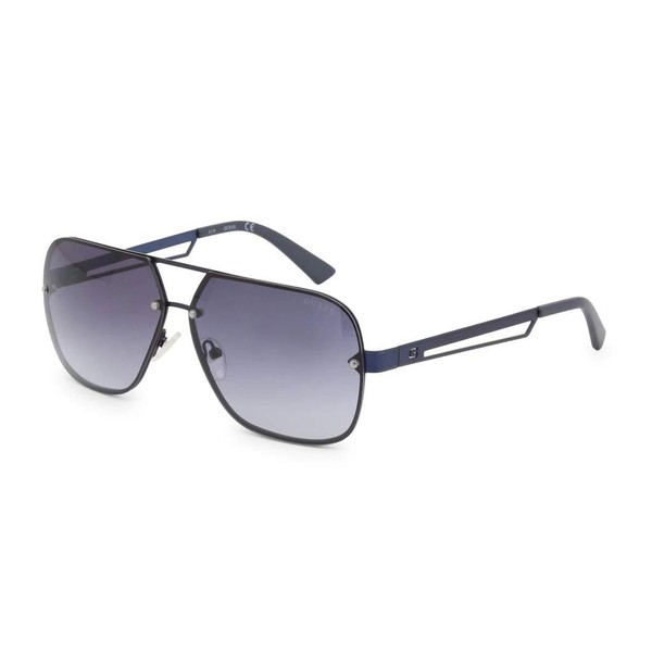GUESS Factory Men's Rimless Navigator Sunglasses, black