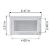 Vent Systems 110 x 55mm Rectangular Duct Grille - Straight