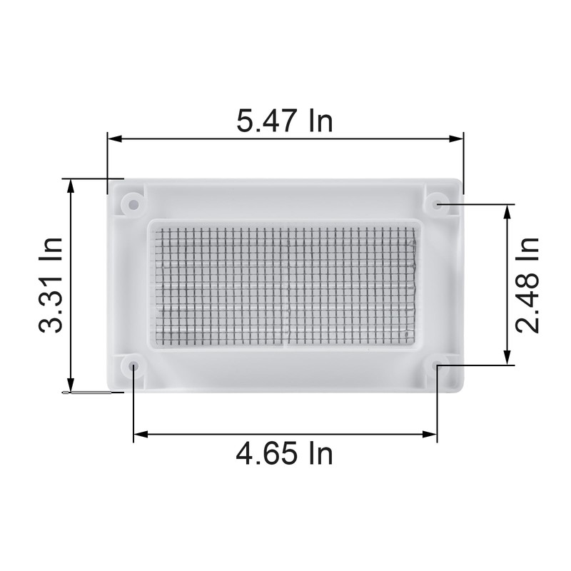 Vent Systems 110 x 55mm Rectangular Duct Grille - Straight