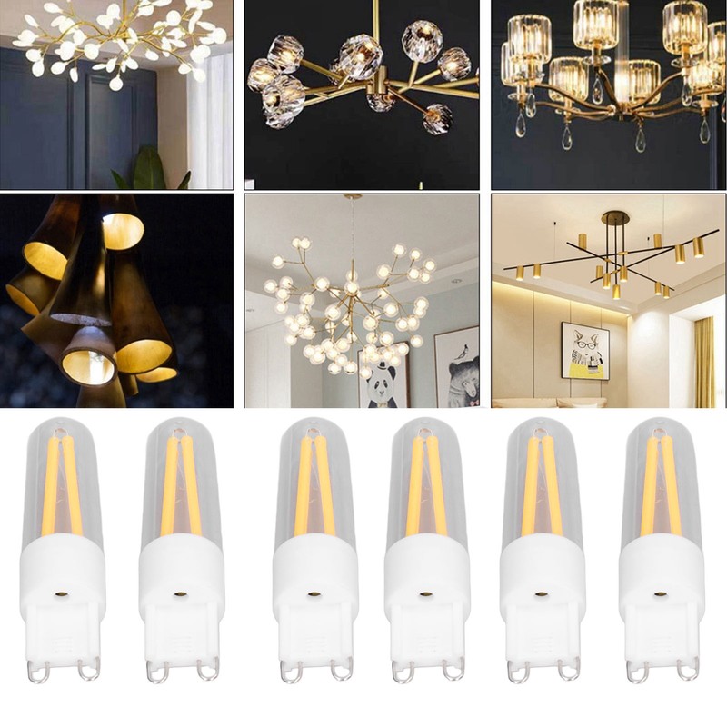 10Pcs G9 LED Bulb 3W 200LM Long Filament Bulbs for
