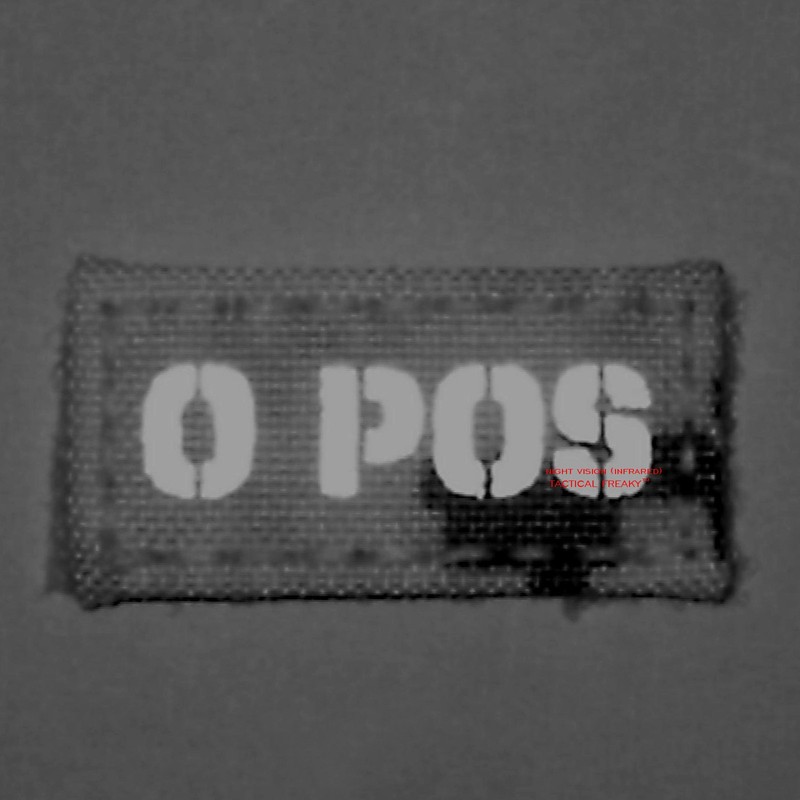 Multicam O POS - Parche táctico infrarrojo de tipo sangre,
