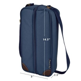 Picnic at Ascot Insulated Wine Tote with 2 Wine Glasses, Napkins and Corkscrew -Designed & Assembled in The USA