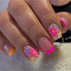 24 Pcs Pink French Tip Press-On Nails - Short Square