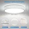kuwork LED Ceiling Light with Openwork Design, Modern Ceiling Light