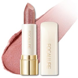 FOCALLURE- Lápiz labial hidratante brillante, acabado perlado brillante, bálsamo labial hidratante con color y textura cremosa, de larga duración.
