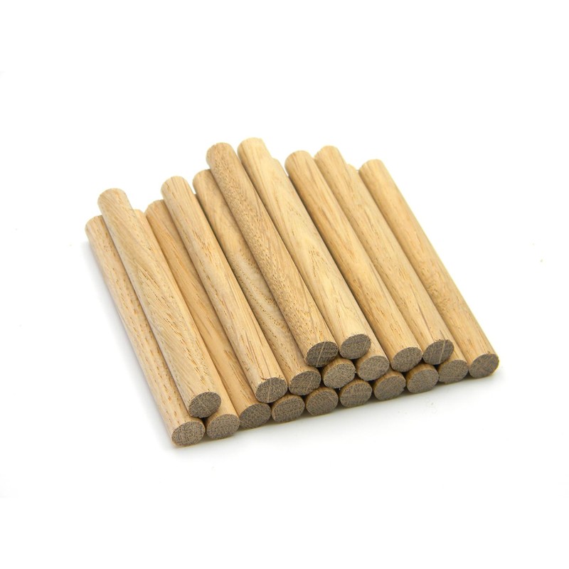 Premium Quality European Oak Dowel 100mm Long (9.5mm - Pack
