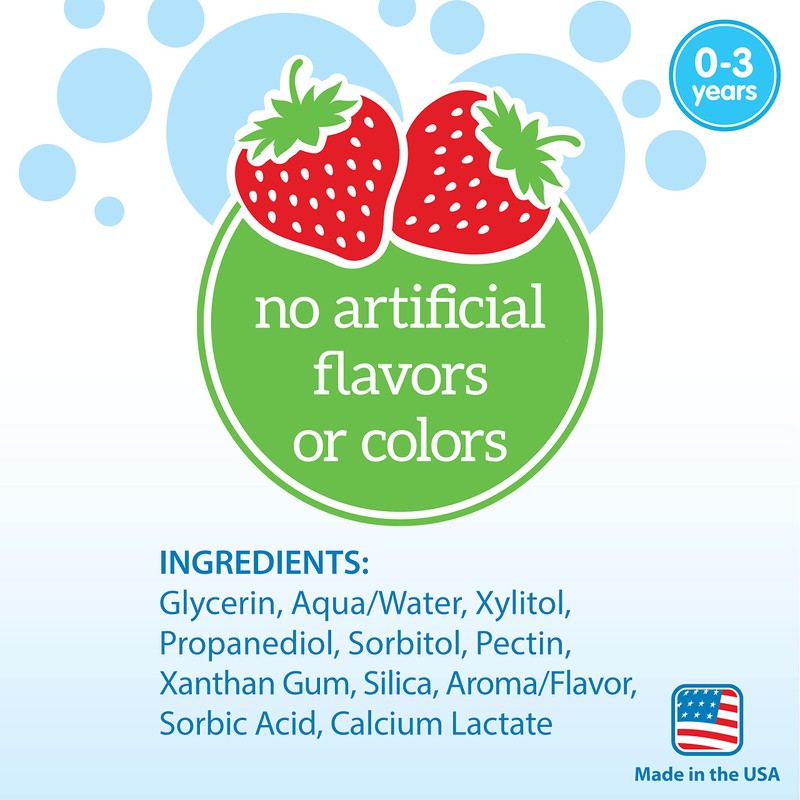 Dr. Brown’s Fluoride-Free Baby Toothpaste, Infant & Toddler Oral Care,