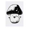 'Happy Mushroom' Temporary Tattoo - Water Resistant, Skin-Safe, Non-Toxic Transfer
