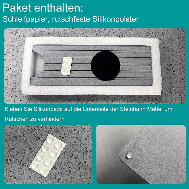 Bourske Tap Protector Drip Mat Diatomaceous Earth Quick-Drying Stone Tap