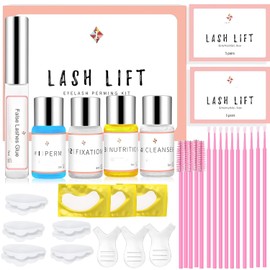 kit de permanente de pestañas,Kit de Laminación de Cejas，Rizado De Pestañas Lash Lifting，adecuado para salón de belleza para uso profesional san valentín regalos