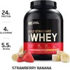 Optimum Nutrition Gold Standard 100% Whey Protein Powder, Strawberry Banana,