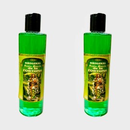 2PACK- Santa Muerte De La Fortuna Agua Espiritual Para Limpias Baños Dinero 16oz