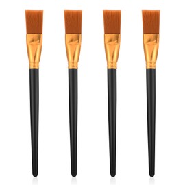 4 Pcs Acrylic Paint Brushes 1 Inch Flat Paint Brushes Large Craft Paint Brushes Artists Professional Art Paint Brushes for Acrylic Painting Watercolor Gouache Oil Face Body Art