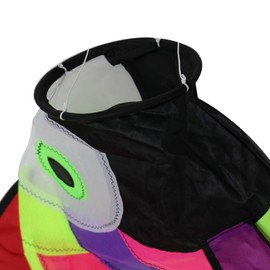 9KM DWLIFE 3Pcs Rainbow Fish Windsock Cute Wind Spinner 32 Inch Outdoor Hanging