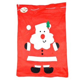 SHATCHI Giant 100 x 60cm Felt Santa Red Sack Stocking Xmas Gifts Presents Bag Christmas Accessory Decorations