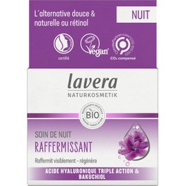 lavera Firming Night Cream - Anti-Ageing Natural Cosmetics - Organic Plant Substances - Bakuchiol & Hyaluronic Acid - Vegan - Removes Wrinkles - 50 ml