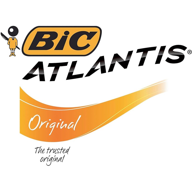 Bic Vcg11bk Atlantis Original Retractable Ballpoint Pen, Black Ink, Medium,