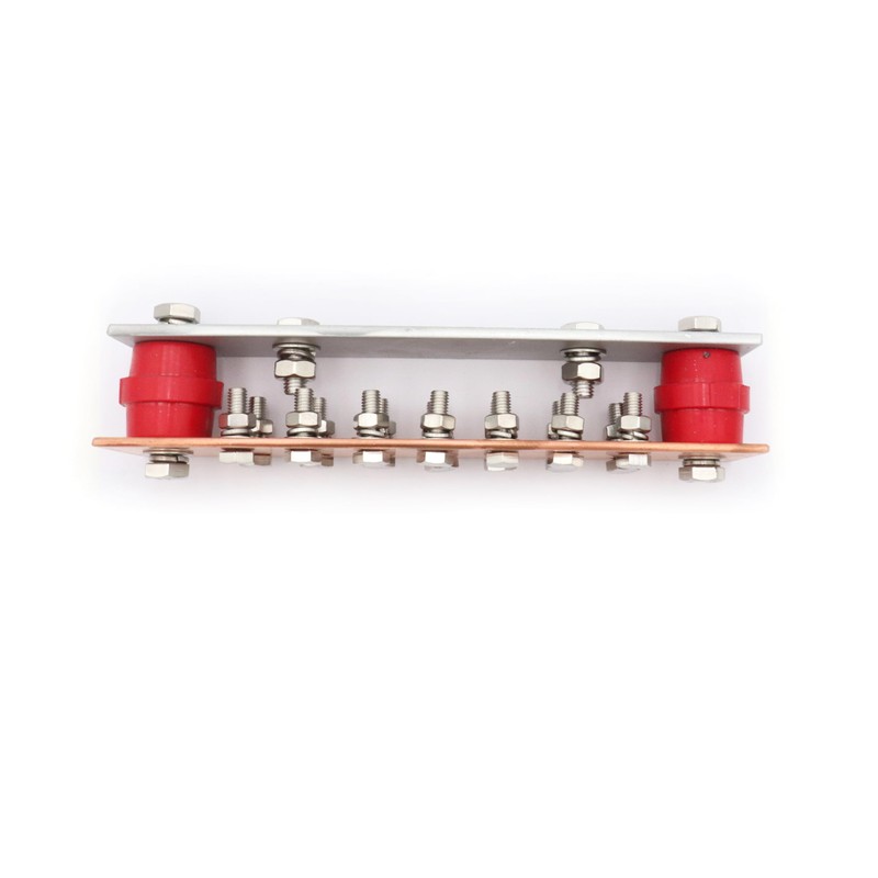 SCXCLY Copper Ground Bar Kit, with 14 Terminal Positions, Copper