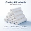 Toulite 10-Pack Reusable Cooling Bra Liners for Sweat for Boob